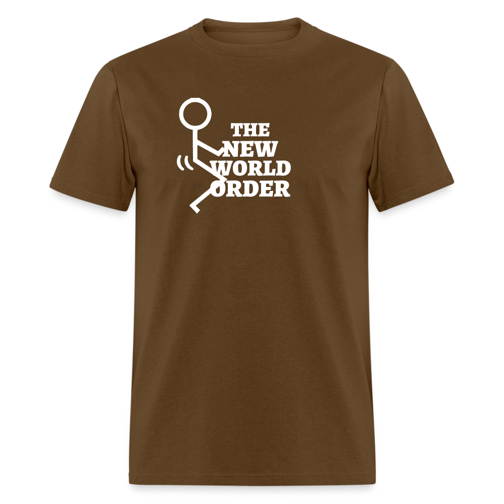 F**k The New World Order Classic T-Shirt - brown