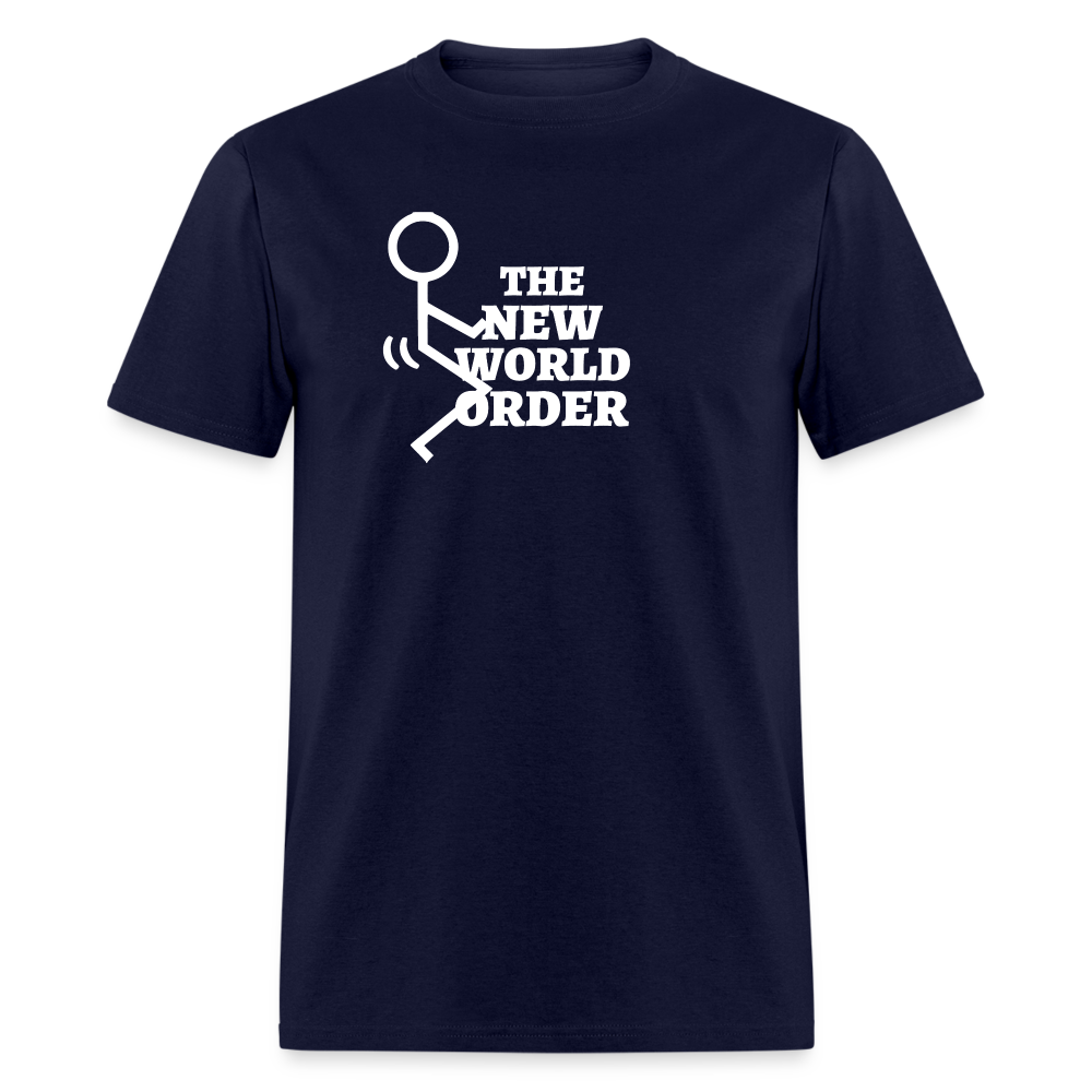 F**k The New World Order Classic T-Shirt - navy