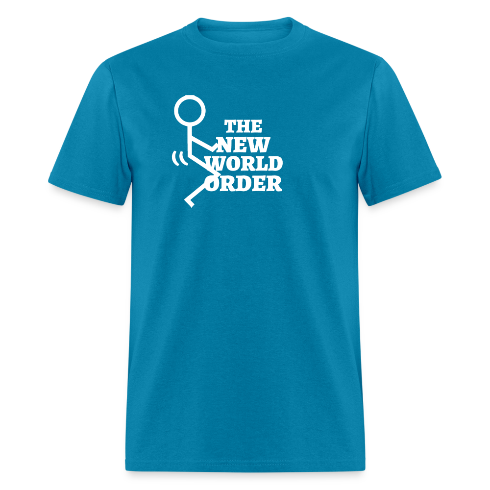 F**k The New World Order Classic T-Shirt - turquoise