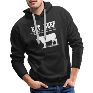 Eat Beef - The west wasn't won on Salads Men’s Premium Hoodie - black