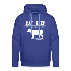 Eat Beef - The west wasn't won on Salads Men’s Premium Hoodie - royal blue