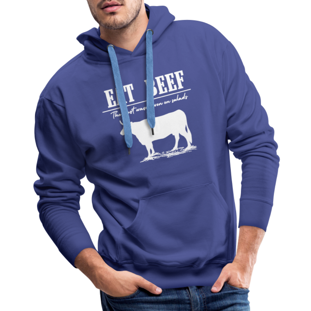 Eat Beef - The west wasn't won on Salads Men’s Premium Hoodie - royal blue