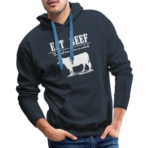 Eat Beef - The west wasn't won on Salads Men’s Premium Hoodie - navy