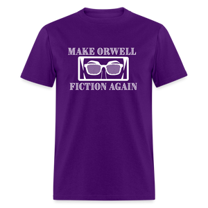 Make Orwell Fiction Again Classic T-Shirt - purple