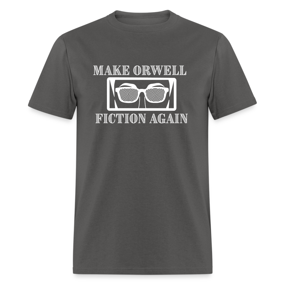 Make Orwell Fiction Again Classic T-Shirt - charcoal