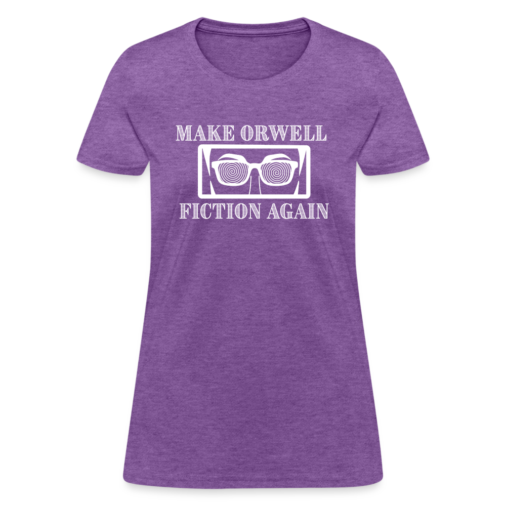 Make Orwell Fiction Again Women's T-Shirt - purple heather