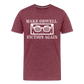 Make Orwell Fiction Again Men's Premium T-Shirt - heather burgundy