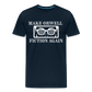 Make Orwell Fiction Again Men's Premium T-Shirt - deep navy