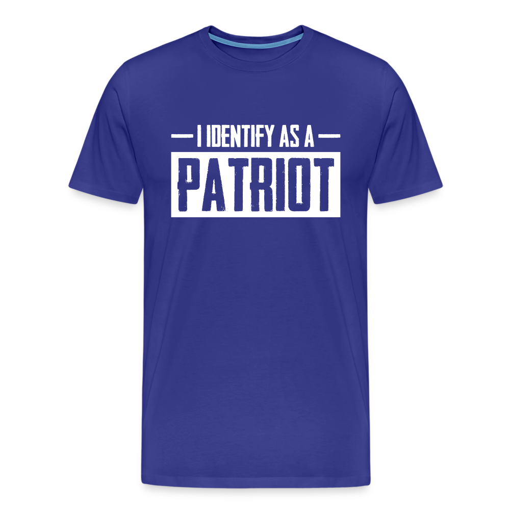 I Identify As A Patriot Men's Premium T-Shirt - royal blue