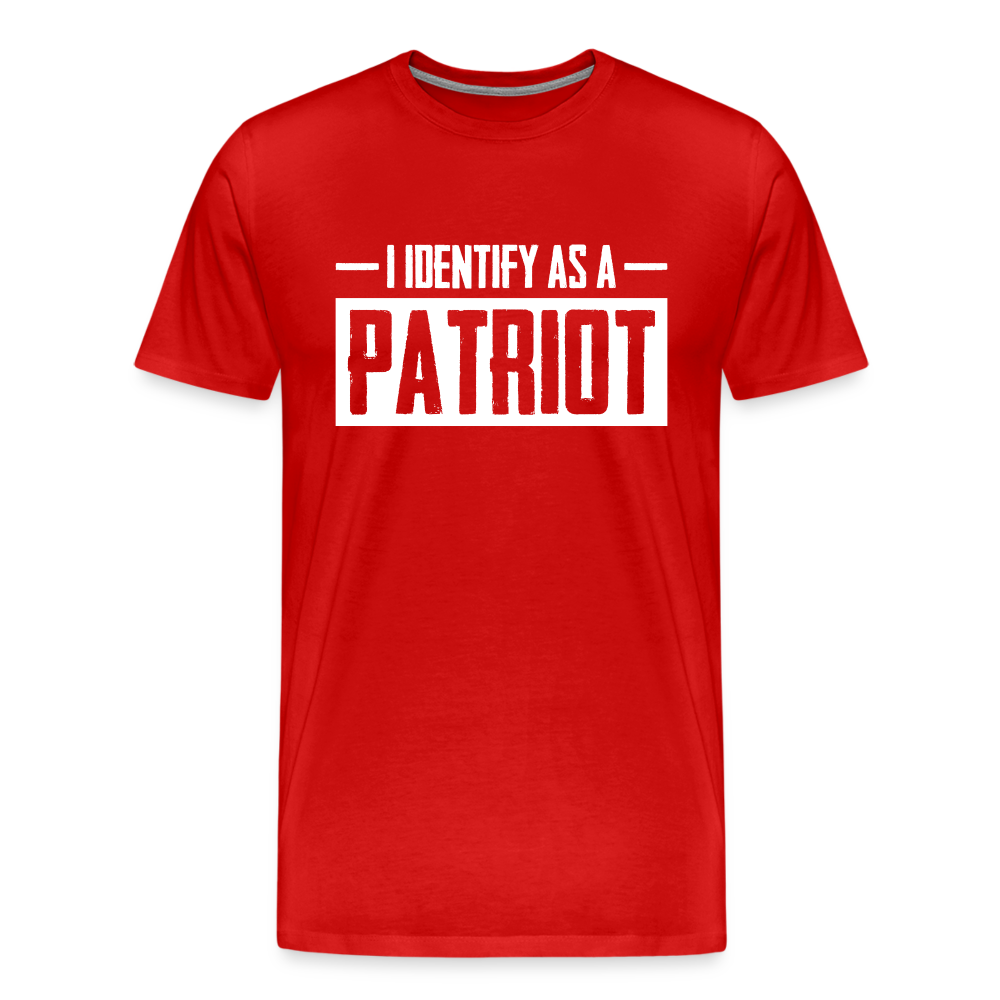 I Identify As A Patriot Men's Premium T-Shirt - red