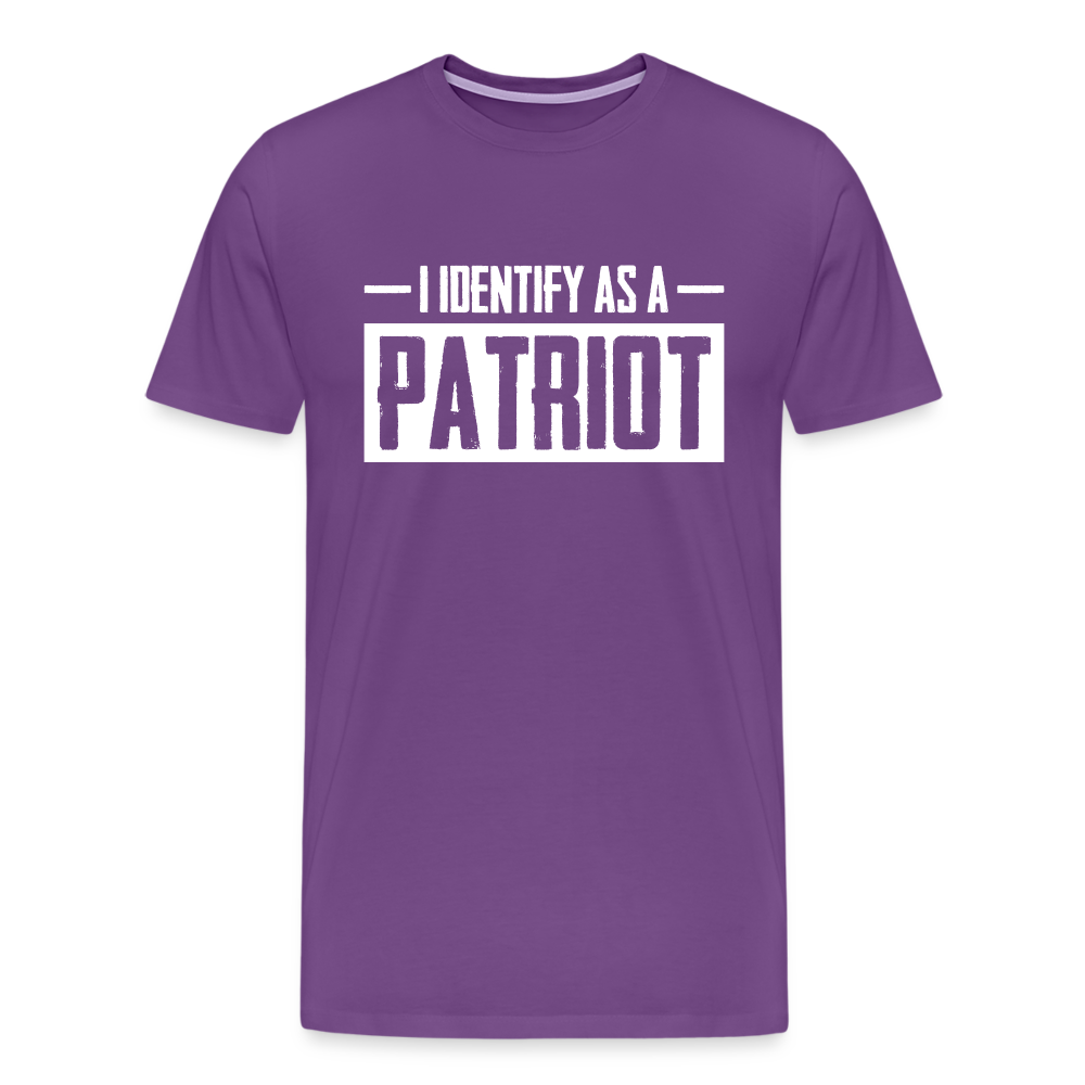 I Identify As A Patriot Men's Premium T-Shirt - purple