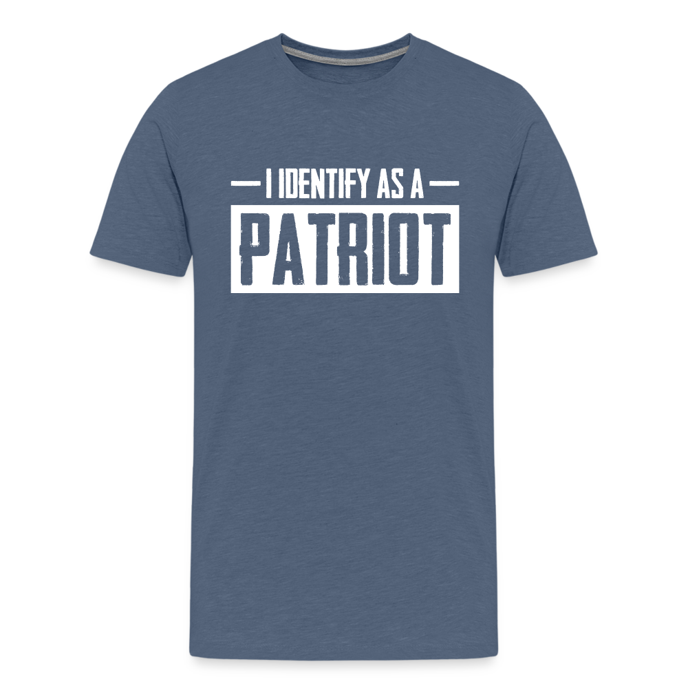 I Identify As A Patriot Men's Premium T-Shirt - heather blue