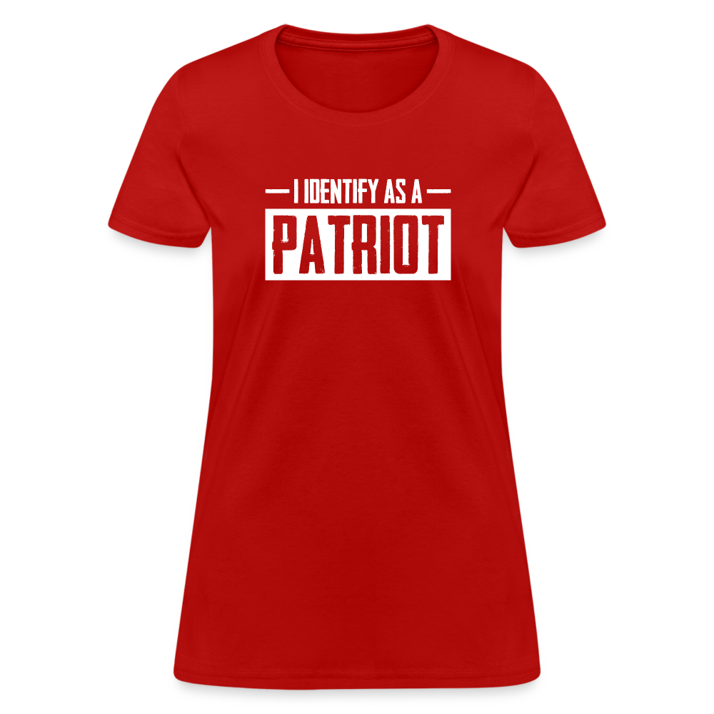 I Identify As A Patriot Women's T-Shirt - red