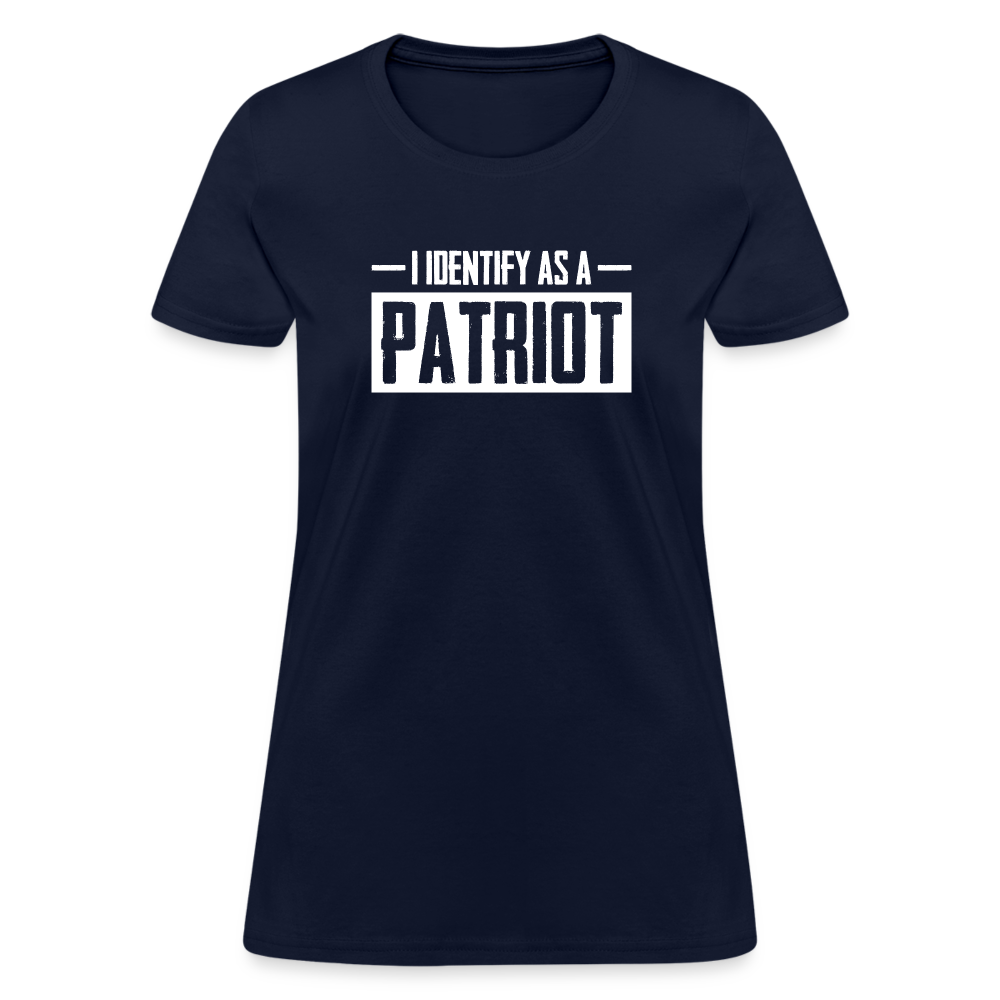 I Identify As A Patriot Women's T-Shirt - navy