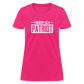 I Identify As A Patriot Women's T-Shirt - fuchsia