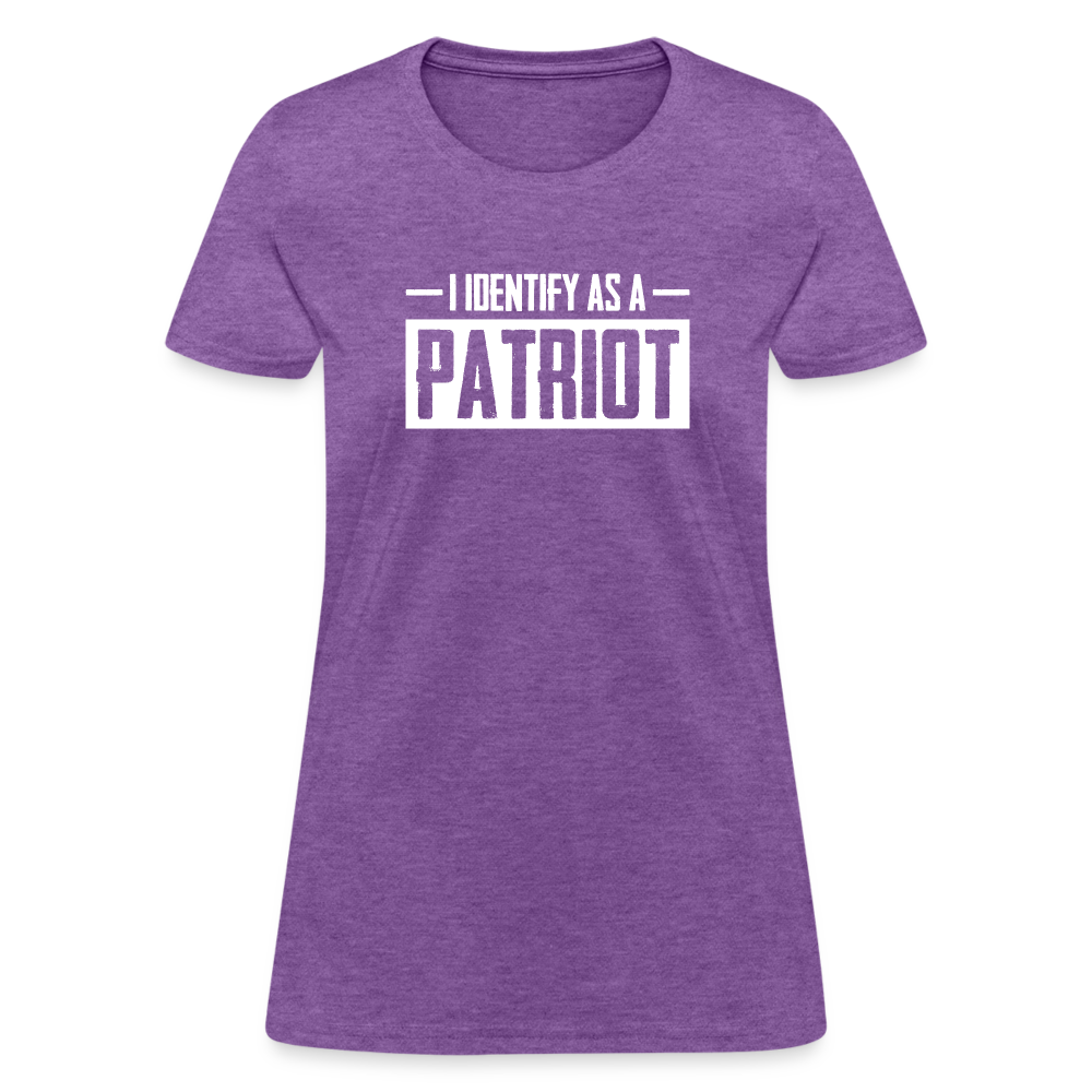 I Identify As A Patriot Women's T-Shirt - purple heather