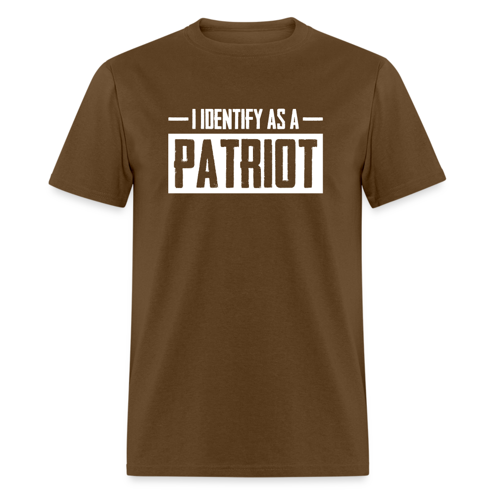 I Identify As A Patriot Classic T-Shirt - brown