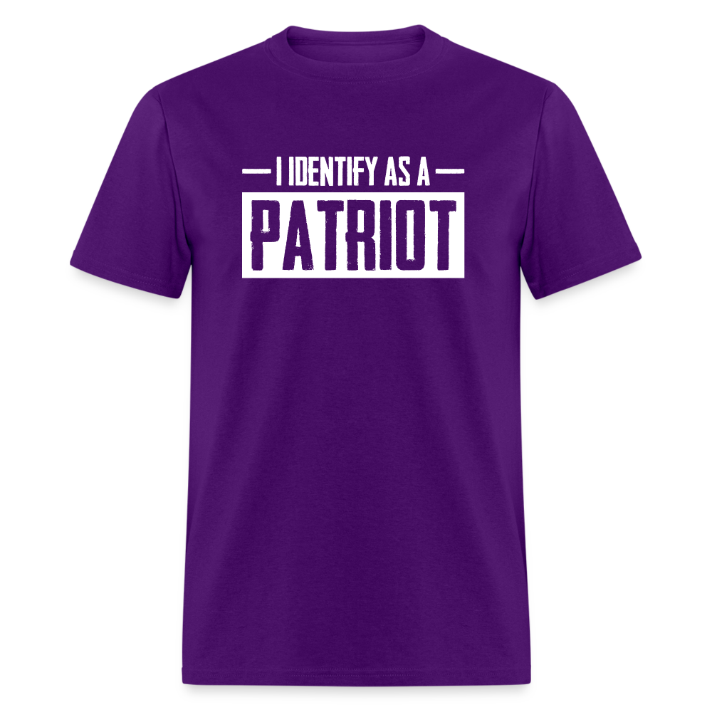 I Identify As A Patriot Classic T-Shirt - purple