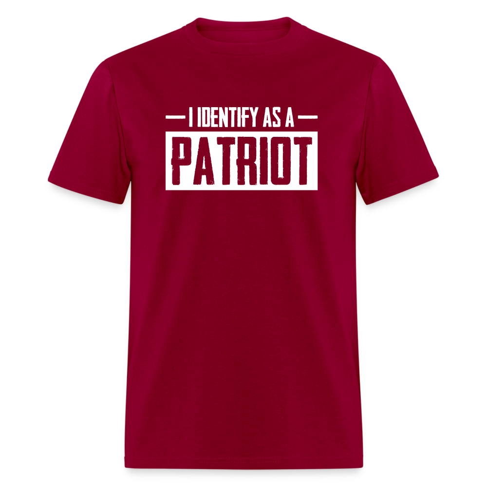 I Identify As A Patriot Classic T-Shirt - dark red