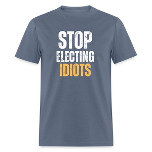 Stop Electing Idiots Classic T-Shirt - denim