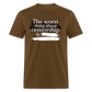 The Worst Thing About Censorship is ----- --------  Classic T-Shirt - brown