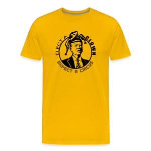 Elect a clown, expect a circus Men's Premium T-Shirt - sun yellow