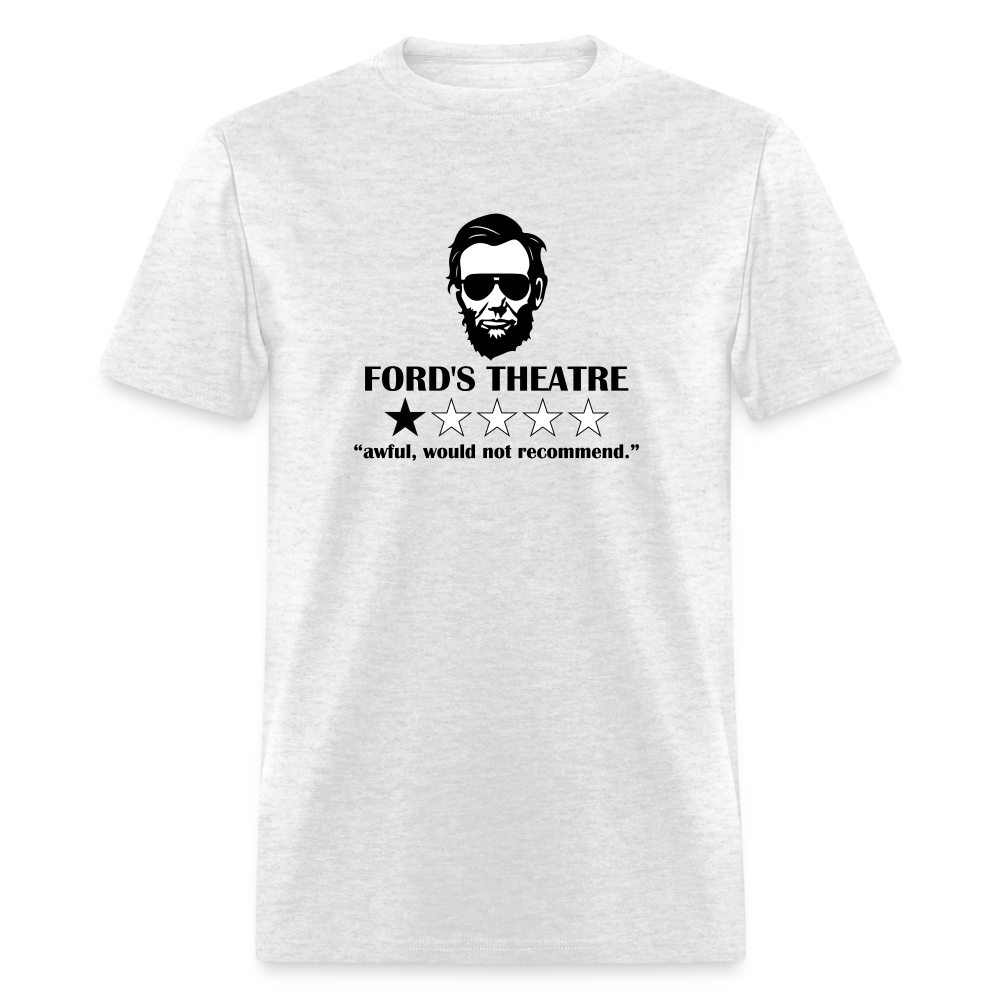 Abraham Lincoln Ford Theatre 1 Star Review Funny Classic T-Shirt - light heather gray