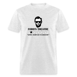 Abraham Lincoln Ford Theatre 1 Star Review Funny Classic T-Shirt - light heather gray