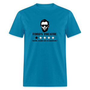 Abraham Lincoln Ford Theatre 1 Star Review Funny Classic T-Shirt - turquoise