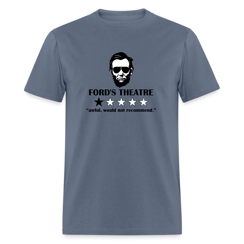 Abraham Lincoln Ford Theatre 1 Star Review Funny Classic T-Shirt - denim