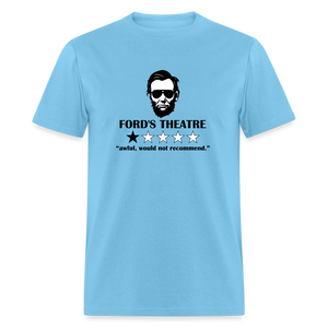 Abraham Lincoln Ford Theatre 1 Star Review Funny Classic T-Shirt - aquatic blue