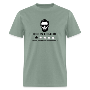 Abraham Lincoln Ford Theatre 1 Star Review Funny Classic T-Shirt - sage