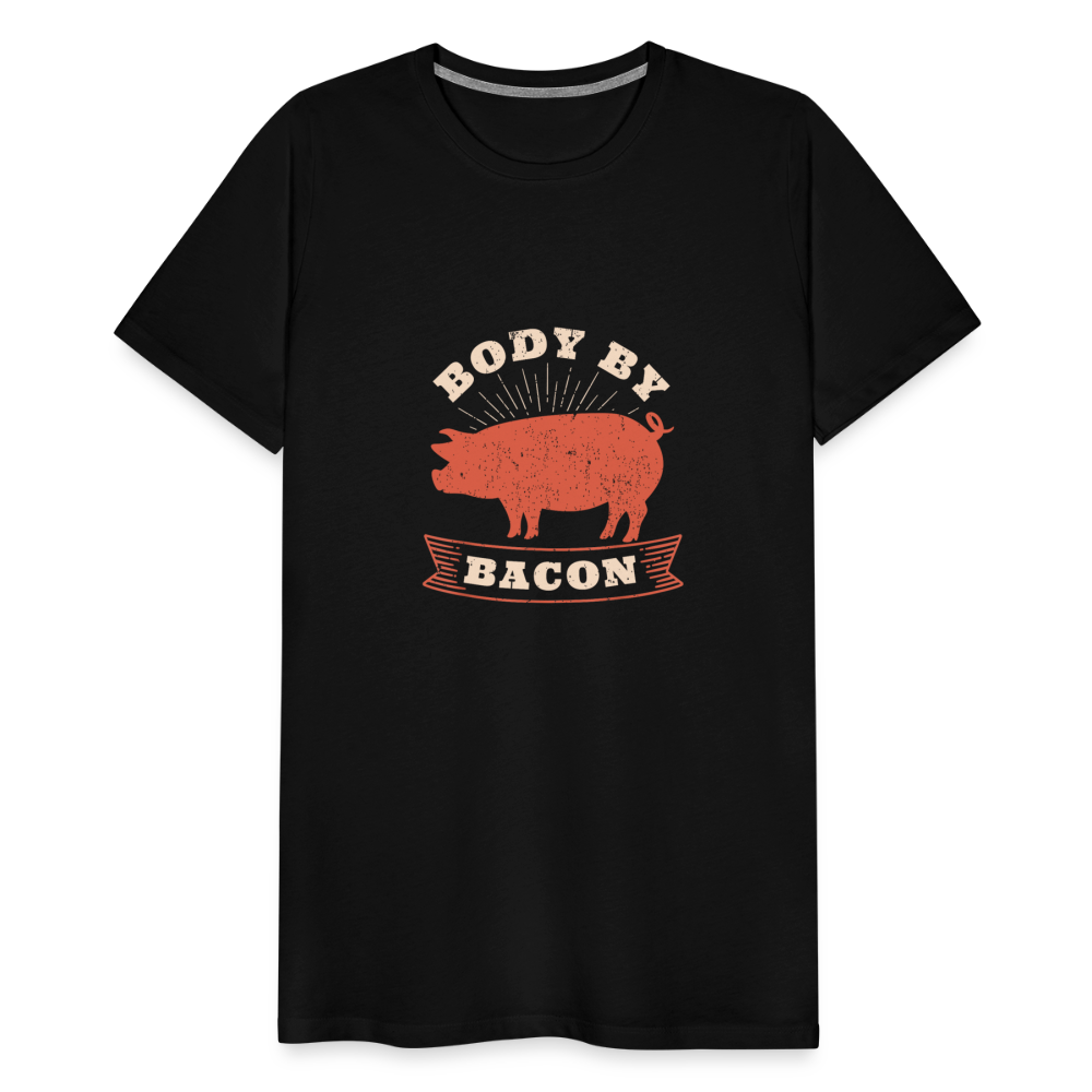 Body by Bacon Men's Premium T-Shirt - black