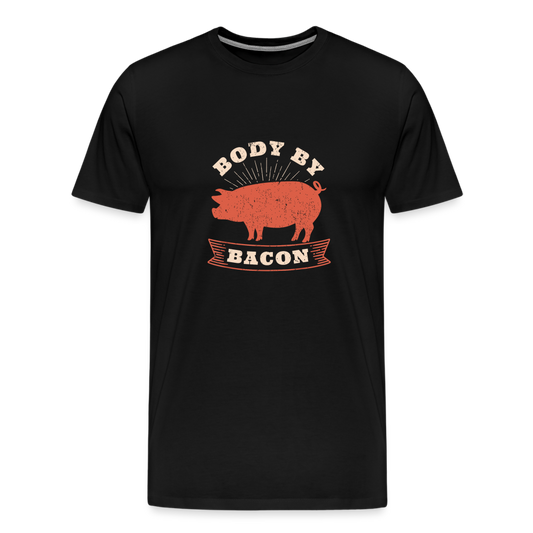 Body by Bacon Men's Premium T-Shirt - black