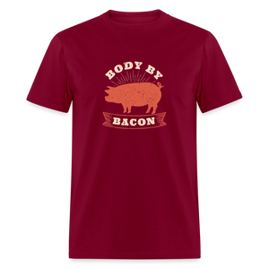 Body by Bacon Classic T-Shirt - burgundy