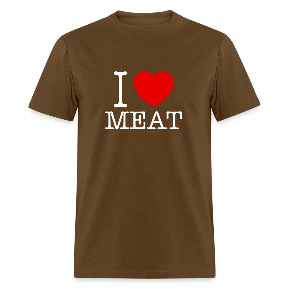 I Love Meat - Carnivore Classic T-Shirt - brown