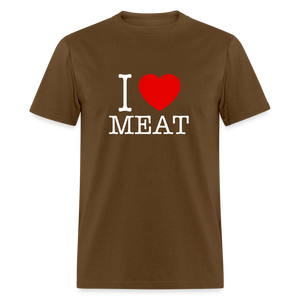 I Love Meat - Carnivore Classic T-Shirt - brown