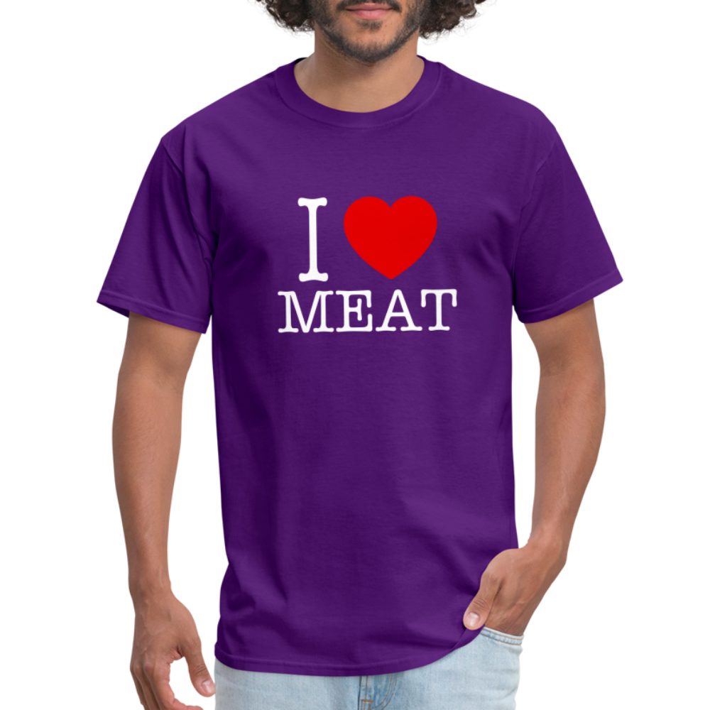 I Love Meat - Carnivore Classic T-Shirt - purple