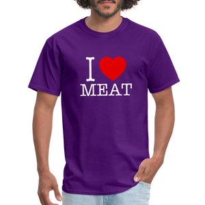 I Love Meat - Carnivore Classic T-Shirt - purple