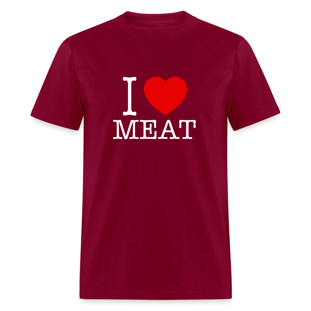 I Love Meat - Carnivore Classic T-Shirt - burgundy