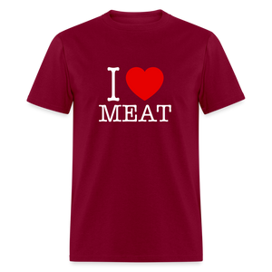 I Love Meat - Carnivore Classic T-Shirt - burgundy