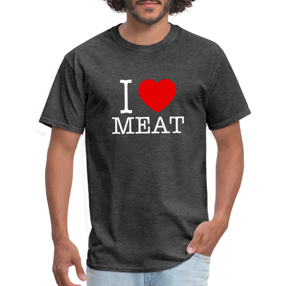 I Love Meat - Carnivore Classic T-Shirt - heather black