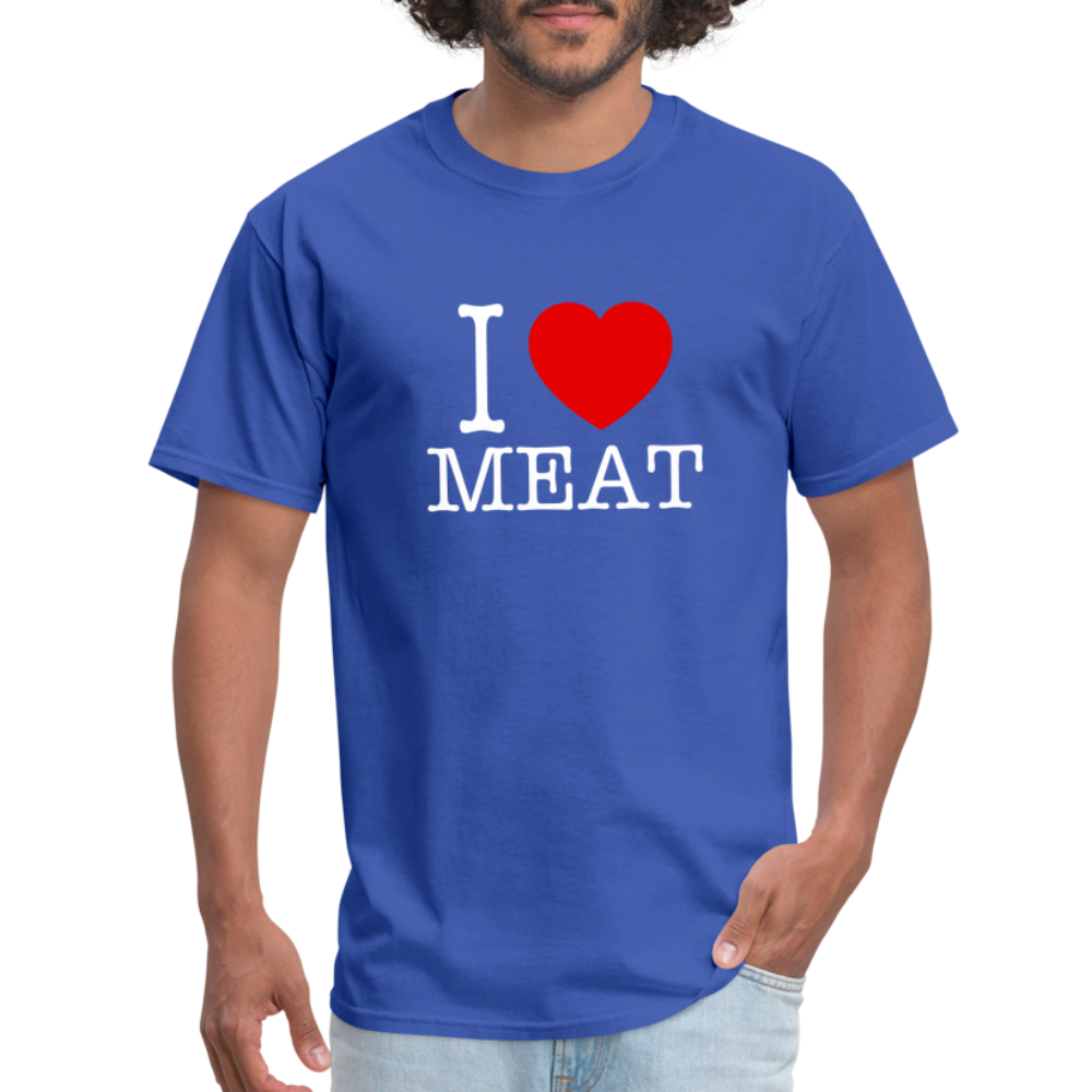 I Love Meat - Carnivore Classic T-Shirt - royal blue