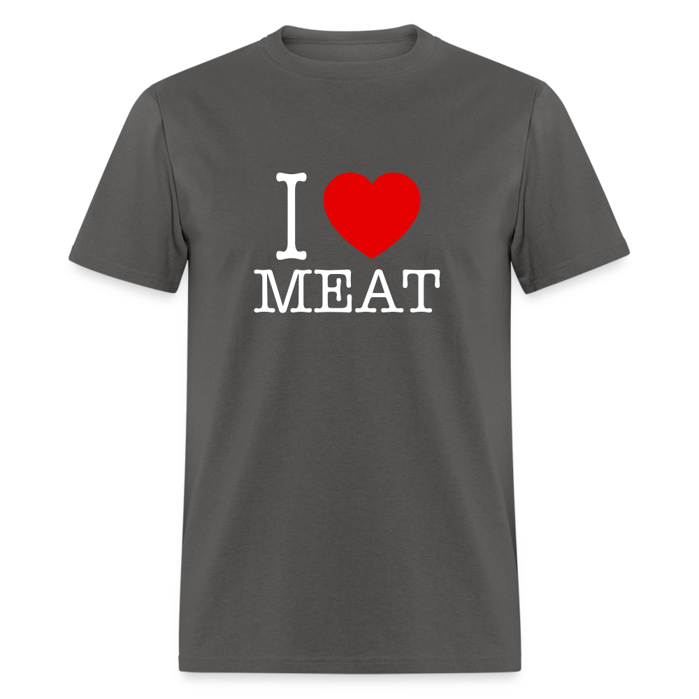 I Love Meat - Carnivore Classic T-Shirt - charcoal