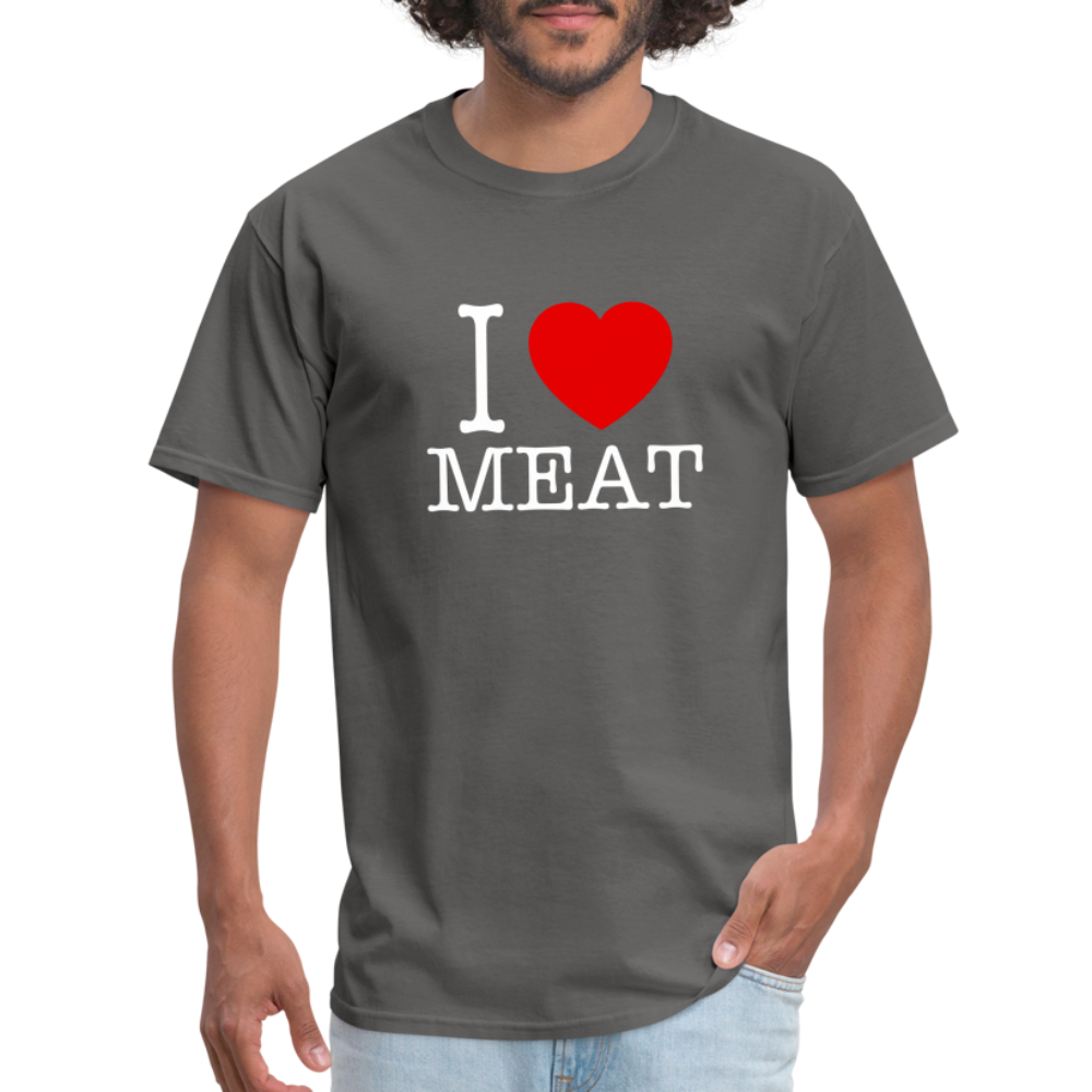 I Love Meat - Carnivore Classic T-Shirt - charcoal