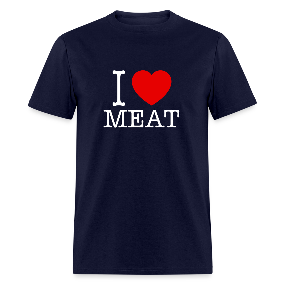 I Love Meat - Carnivore Classic T-Shirt - navy