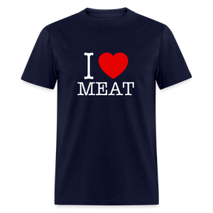 I Love Meat - Carnivore Classic T-Shirt - navy