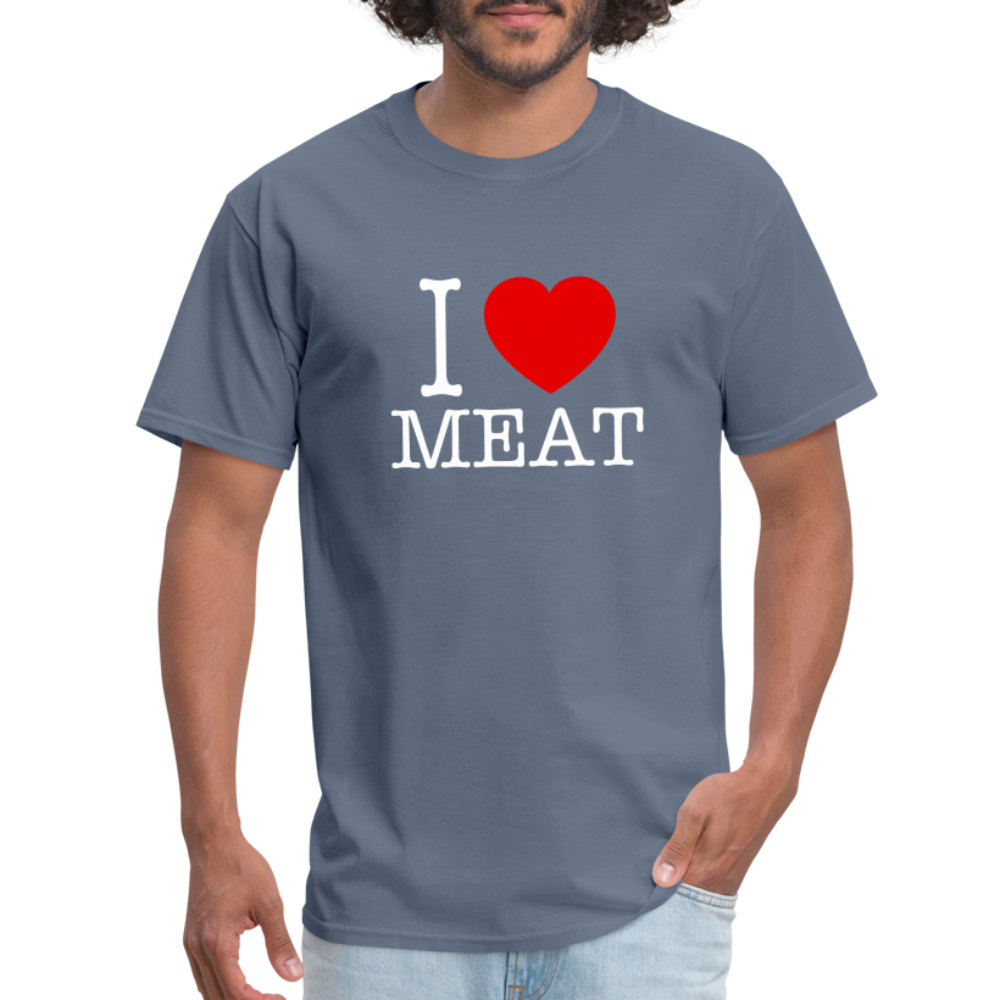 I Love Meat - Carnivore Classic T-Shirt - denim