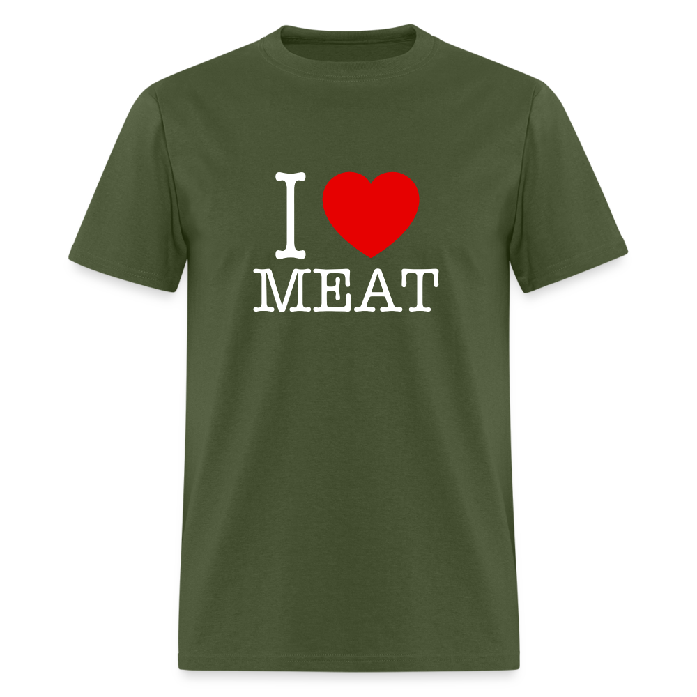 I Love Meat - Carnivore Classic T-Shirt - military green