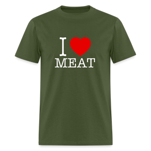 I Love Meat - Carnivore Classic T-Shirt - military green